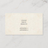 Carte De Visite Cadre rose et bleu Fleur Fancy Professionnel (Dos)