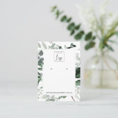 Carte De Visite Cadre vert Faune Oreille Écran Écran Logo (Debout devant)