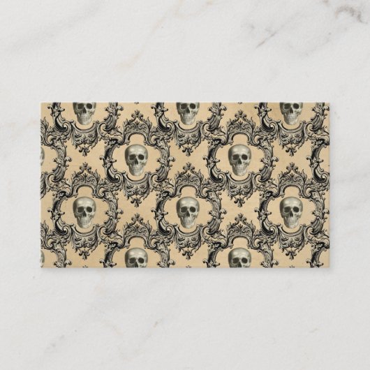Carte De Visite Cadre victorien Skulets Goth Skeleton Gothique (Devant)