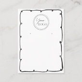 Carte De Visite Cadre Whimsical Ajouter Logo Entreprise Code QR (Devant)