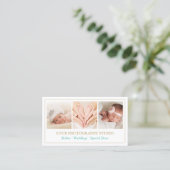 Carte De Visite Cadres couleur or classique Photo Collage Showcase (Debout devant)