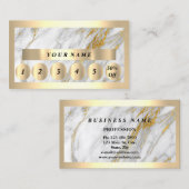 Carte De Visite Cadres d'or moderne professionnel Gris Loyauté (Devant / Derrière)