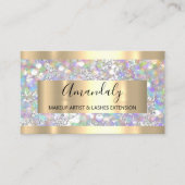 Carte De Visite Cadres dorés Événement Maquillage Beauté Boutique (Devant)