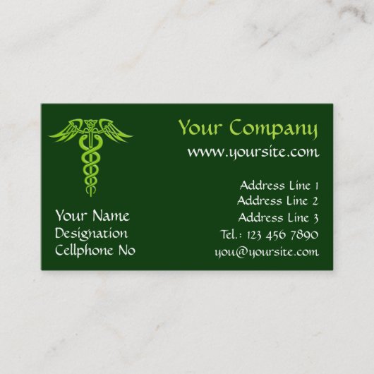 Carte De Visite Caduceus (Devant)