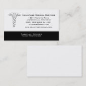 Carte de visite Caduceus, Noir (Devant / Derrière)