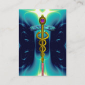 Carte De Visite CADUCUS, améthyste aurifère dynamique (Dos)