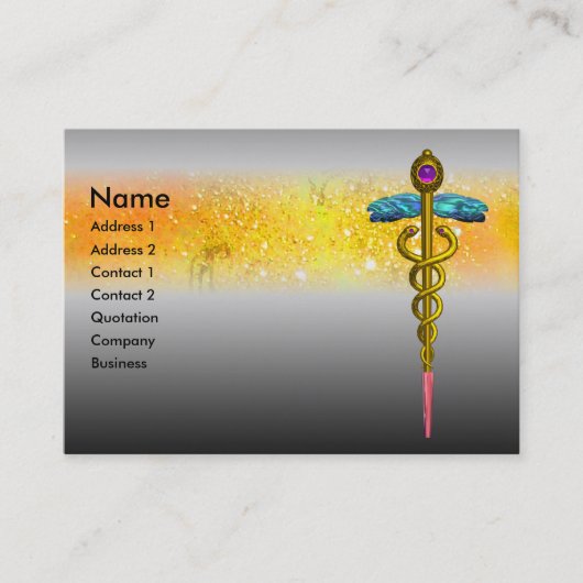 Carte De Visite CADUCUS, dynamique, améthyste (Devant)