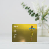 Carte De Visite CADUCUS TOPAZ, jaune or vif (Debout devant)