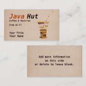 Carte De Visite Café (Devant / Derrière)