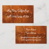 Carte De Visite café (Devant / Derrière)