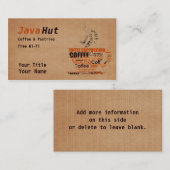 Carte De Visite Café (Devant / Derrière)