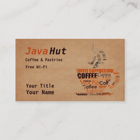 Carte De Visite Café (Devant)