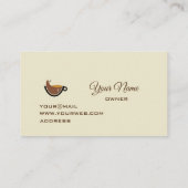 Carte De Visite Café (Dos)