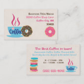 Carte De Visite Café (Devant / Derrière)