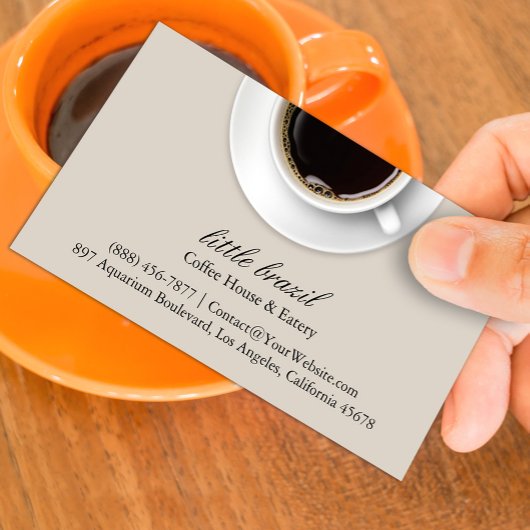 Carte de visite café