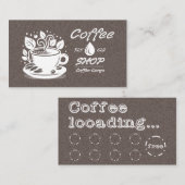 carte de visite café (Devant / Derrière)