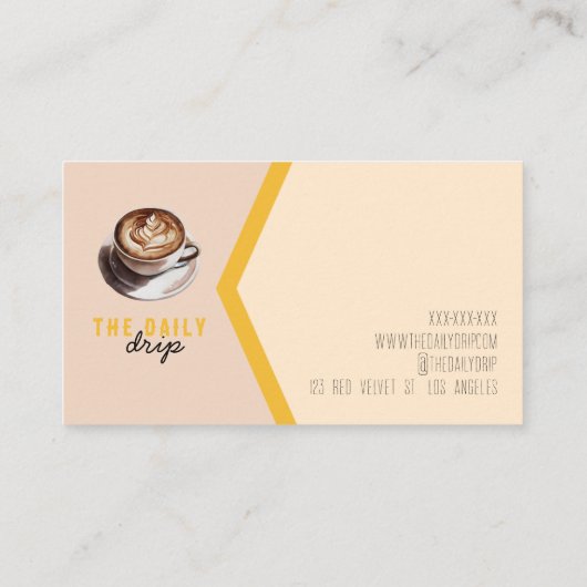 Carte De Visite Café (Dos)