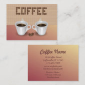 Carte De Visite Café (Devant / Derrière)