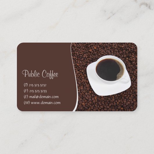 Carte De Visite Café (Dos)
