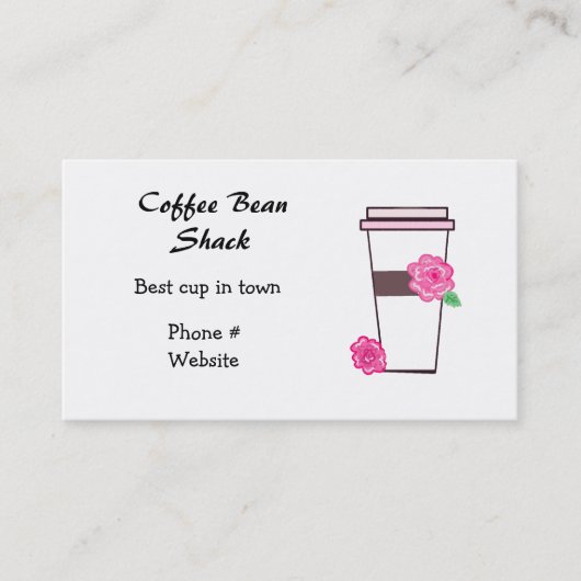 Carte De Visite Café à Emporter (Devant)