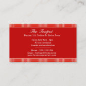 Carte De Visite Café à thé Red Polka Dot (Dos)