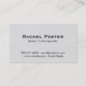 Carte De Visite Café | aller (texture brune II) (Dos)