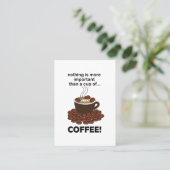 Carte De Visite Café amusant café Lover café (Debout devant)