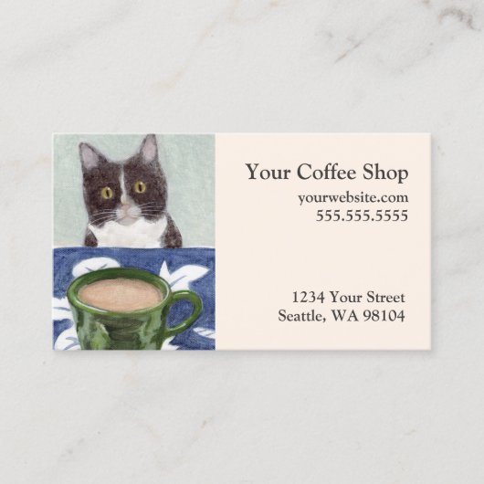 Carte De Visite Café avec Henry (Devant)