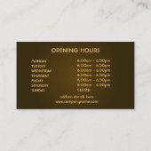 Carte de visite Café Bar (Dos)