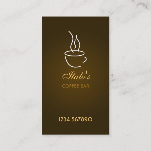 Carte de visite Café Bar (Devant)