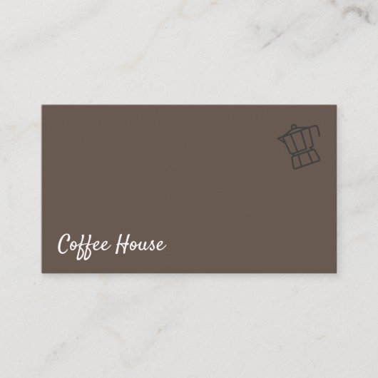 Carte De Visite Café Barista (Devant)