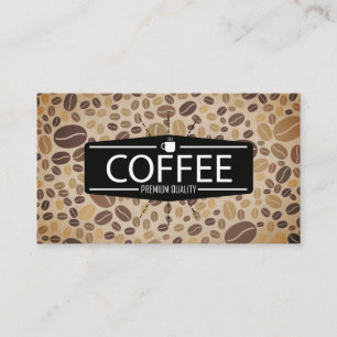 Carte De Visite Café Barista Coffee Beans