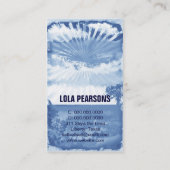 Carte De Visite Café bleu d'haricot de la CHROMATOGRAPHIE GAZEUSE (Dos)