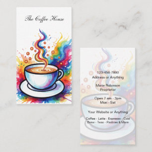 Carte De Visite Café branché et élégant