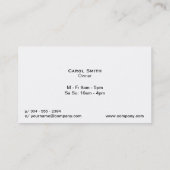 Carte De Visite Café Brown (Dos)