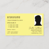 Carte De Visite Café Brown avec logo Monogram Photo (Dos)