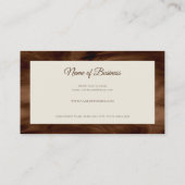 Carte De Visite Café Brown Liquide Simple Barista Propriétaire (Dos)