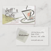 Carte De Visite Café / Café (Devant / Derrière)