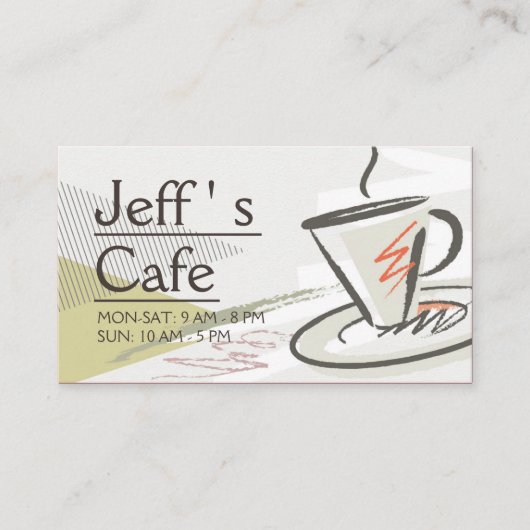Carte De Visite Café / Café (Devant)