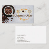 Carte De Visite Café | Café | Boisson chaude (Devant / Derrière)