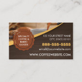 Carte De Visite Café Café Café (Dos)