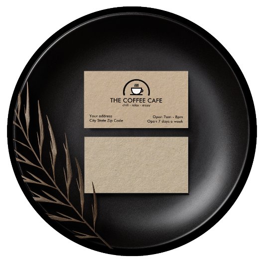 Carte De Visite Café Café Café