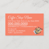 Carte De Visite Café/Café/Café/Café (Dos)