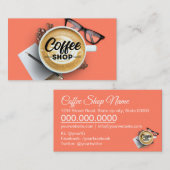 Carte De Visite Café/Café/Café/Café (Devant / Derrière)
