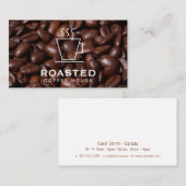 Carte De Visite Café Café Fèves de Café | Barista (Devant / Derrière)