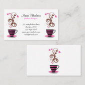 Carte De Visite Café, Café Noir, Barista, Café (Devant / Derrière)