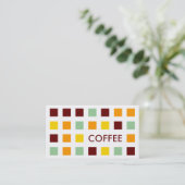 Carte De Visite CAFÉ (carrés mod) (Debout devant)