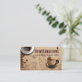Carte De Visite Café chaud | Café | Barista (Debout devant)