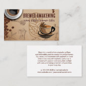 Carte De Visite Café chaud | Café | Barista (Devant / Derrière)