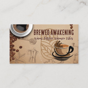 Carte De Visite Café chaud   Café   Barista
